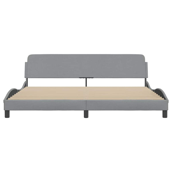 Bettgestell Dover Hellgrau 200x200 cm