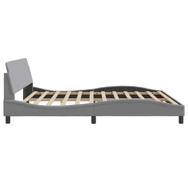 Bettgestell Dover Hellgrau 200x200 cm