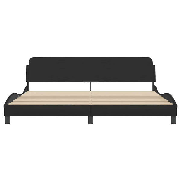 Bettgestell Dover Schwarz 200x200 cm