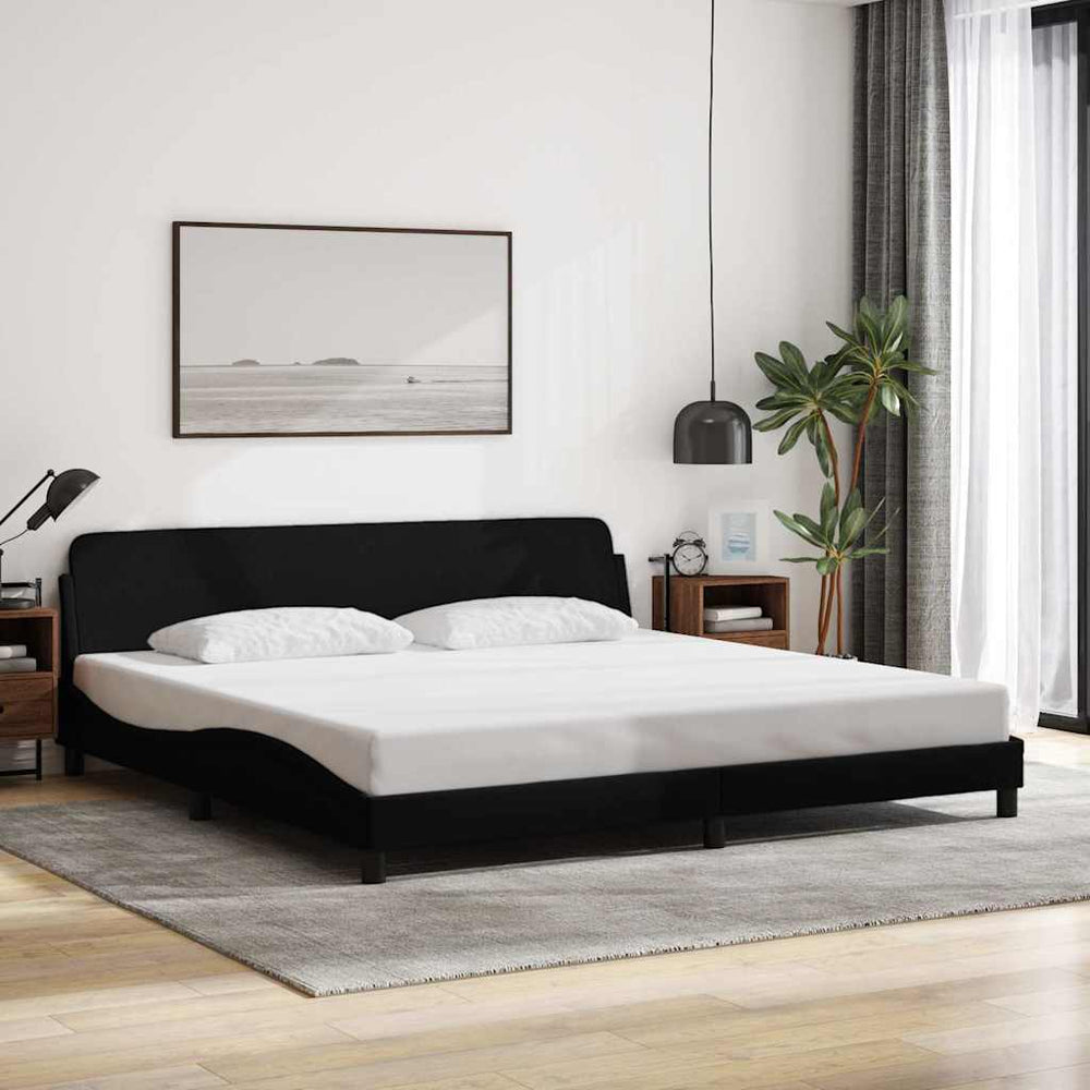 Bettgestell Dover Schwarz 200x200 cm