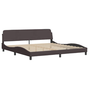 Bettgestell Dover Dunkelbraun 200x200 cm
