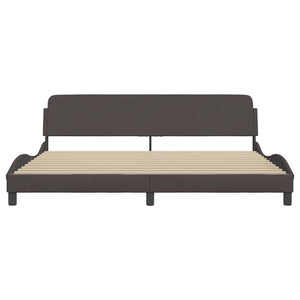 Bettgestell Dover Dunkelbraun 200x200 cm