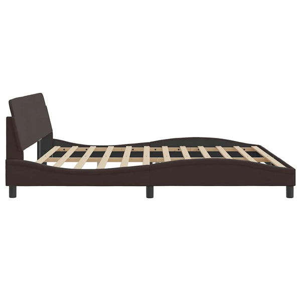 Bettgestell Dover Dunkelbraun 200x200 cm