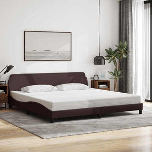Bettgestell Dover Dunkelbraun 200x200 cm