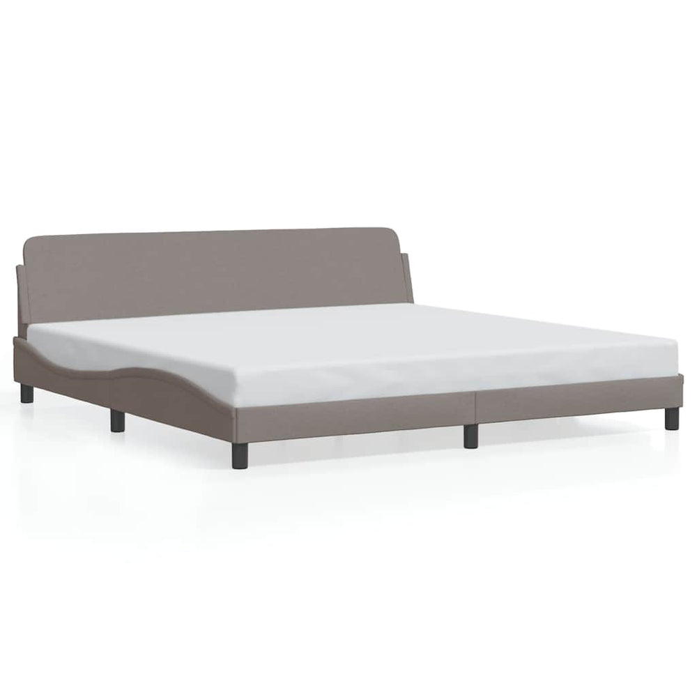 Bettgestell Dover Taupe 200x200 cm