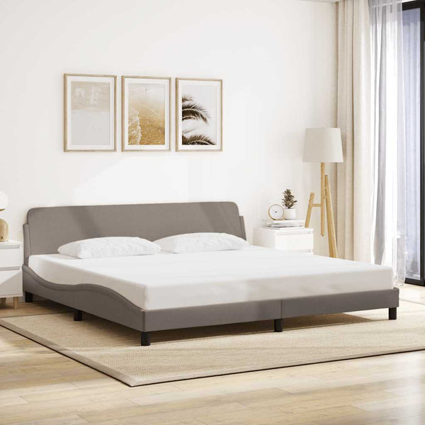 Bettgestell Dover Taupe 200x200 cm