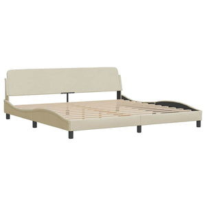 Bettgestell Dover Creme 200x200 cm