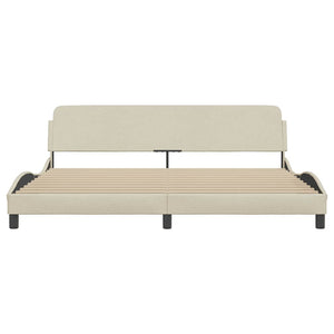 Bettgestell Dover Creme 200x200 cm