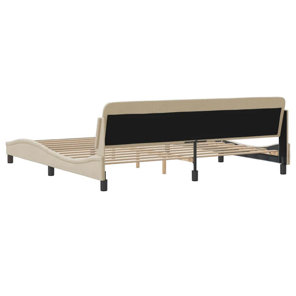 Bettgestell Dover Creme 200x200 cm