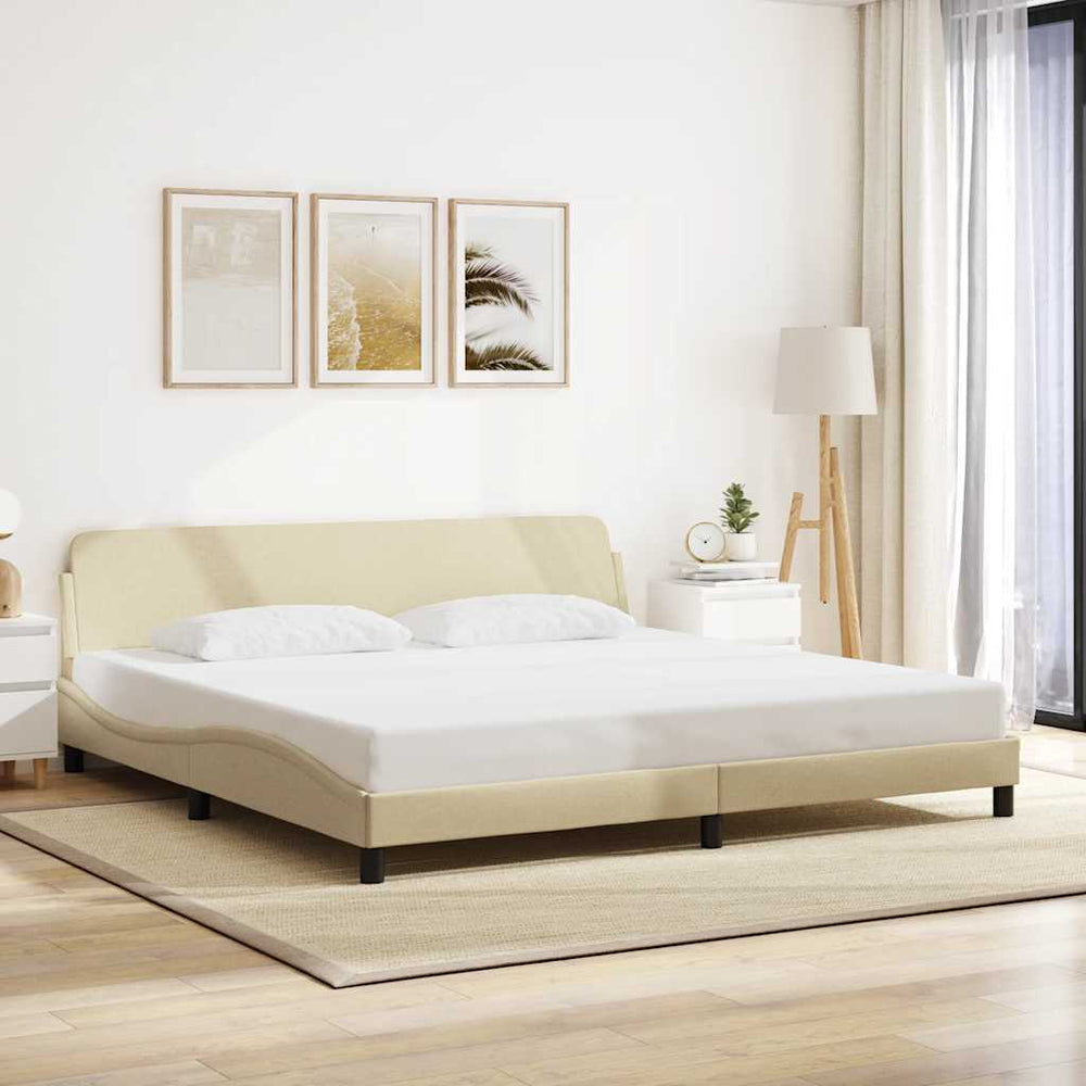 Bettgestell Dover Creme 200x200 cm