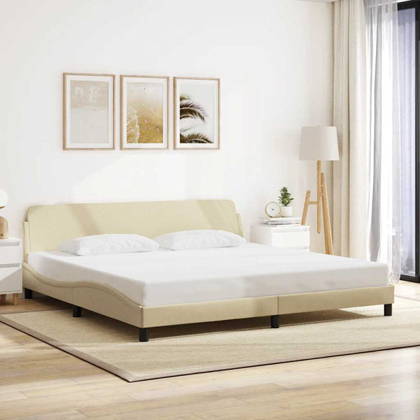 Bettgestell Dover Creme 200x200 cm