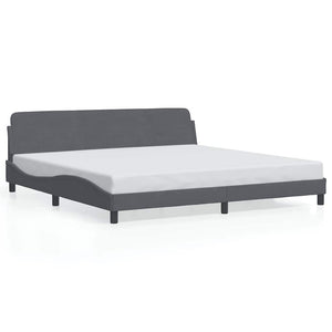 Bettgestell Dover Dunkelgrau 200x200 cm