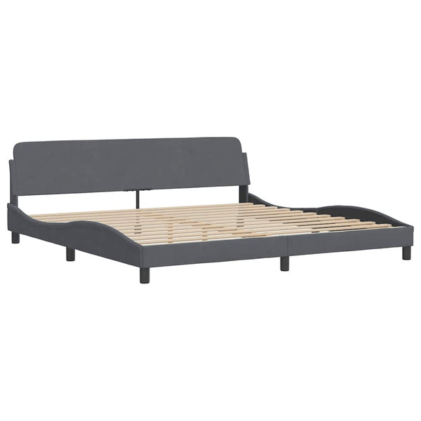 Bettgestell Dover Dunkelgrau 200x200 cm