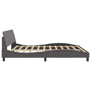 Bettgestell Dover Grau 200x200 cm Kunstleder