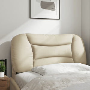 Kopfteil Kissen Creme Stoff 80 cm