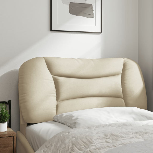 Kopfteil Kissen Creme Stoff 80 cm