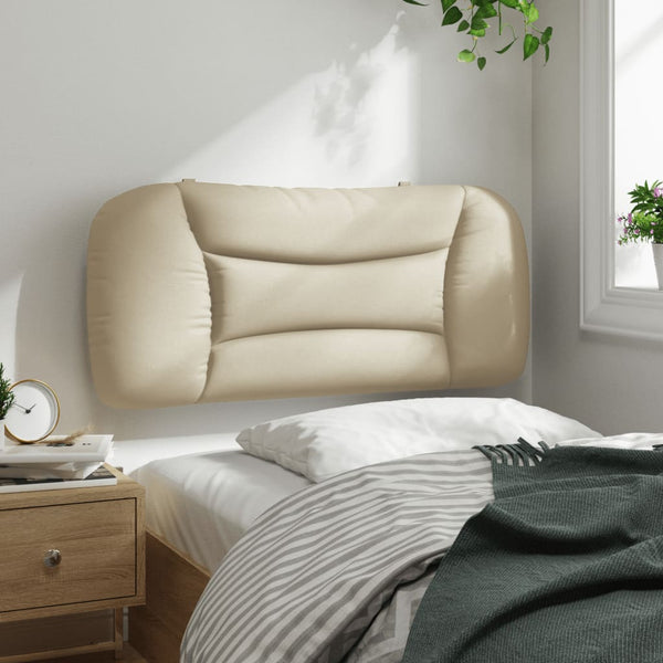 Kopfteil Kissen Creme Stoff 80 cm