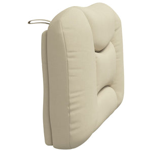 Kopfteil Kissen Creme Stoff 80 cm