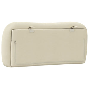 Kopfteil Kissen Creme Stoff 80 cm