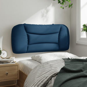 Kopfteil Kissen Blau Stoff 80 cm