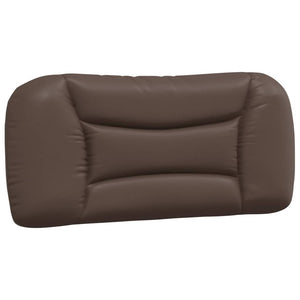 Kopfteil Kissen Braun Kunstleder 80cm