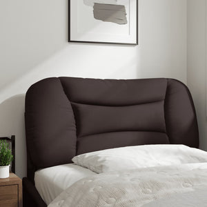 Kopfteil Kissen Dunkelbraun Stoff 90 cm