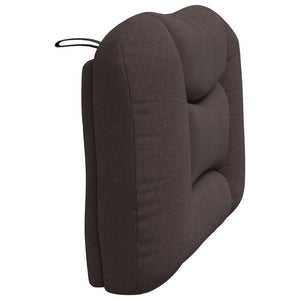 Kopfteil Kissen Dunkelbraun Stoff 90 cm