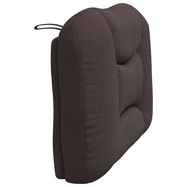 Kopfteil Kissen Dunkelbraun Stoff 90 cm