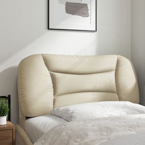Kopfteil Kissen Creme Stoff 90 cm