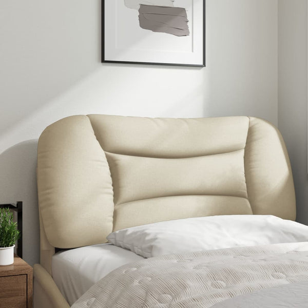 Kopfteil Kissen Creme Stoff 90 cm
