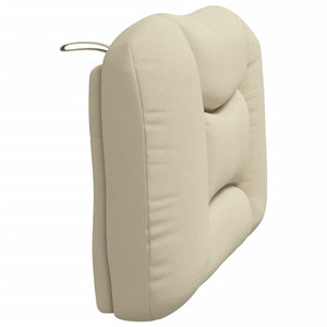Kopfteil Kissen Creme Stoff 90 cm