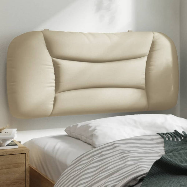 Kopfteil Kissen Creme Stoff 90 cm