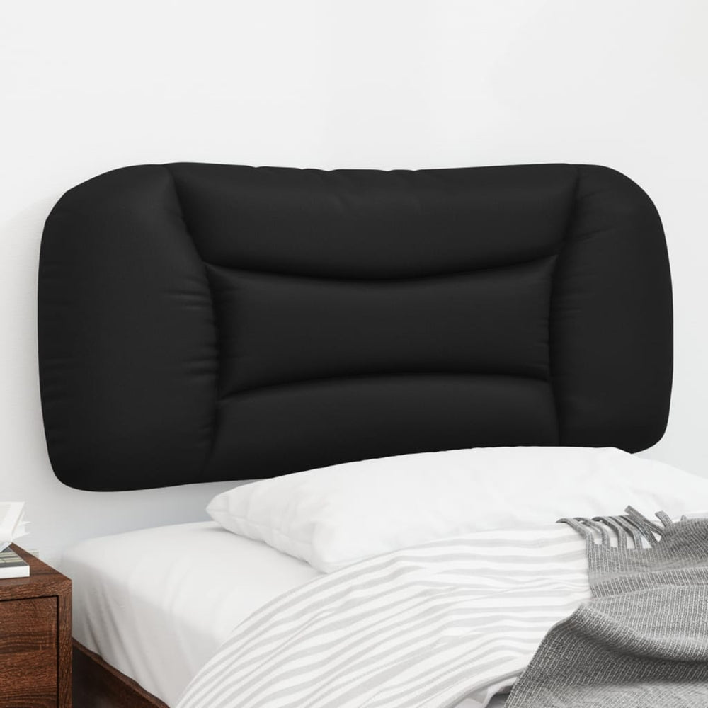 Kopfteil Kissen Hvar Schwarz 90 cm Kunstleder
