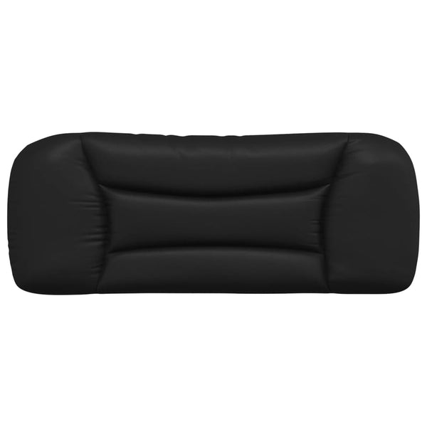 Kopfteil Kissen Schwarz 100cm Kunstleder