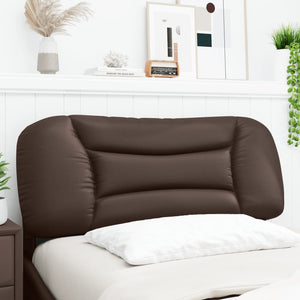 Kopfteil Kissen Braun Kunstleder 100cm