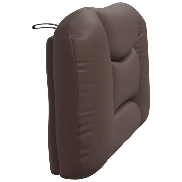 Kopfteil Kissen Braun Kunstleder 100cm