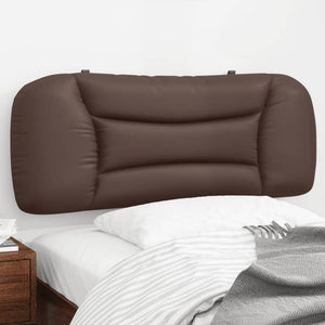 Kopfteil Kissen Braun Kunstleder 100cm