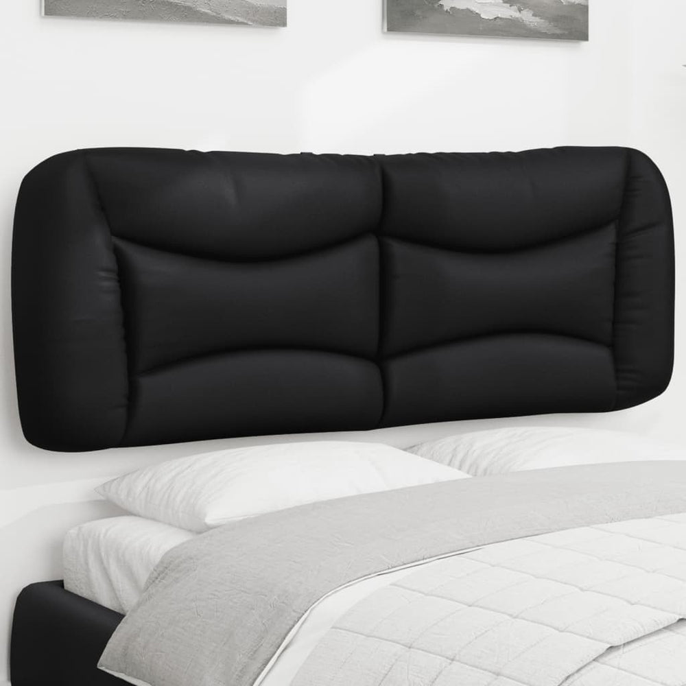 Schwarzes Kopfteil-Kissen Hvar, 120 cm