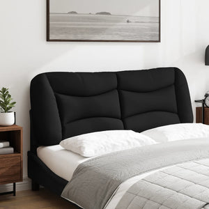 Schwarzes Kopfteil-Kissen Hvar, 140 cm