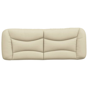 Kopfteil Kissen Creme Stoff 140 cm