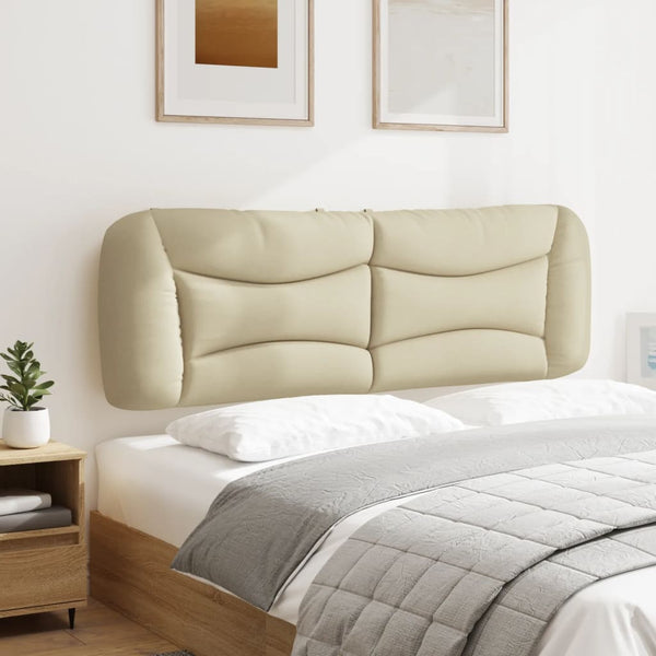 Kopfteil Kissen Creme Stoff 160 cm