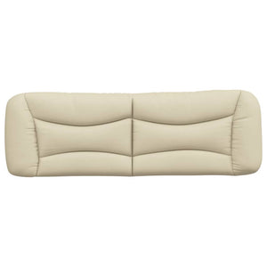 Kopfteil Kissen Creme Stoff 160 cm