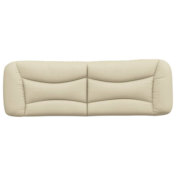 Kopfteil Kissen Creme Stoff 160 cm
