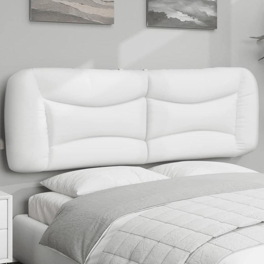 Kopfteil Kissen Hvar Weiß 160cm Kunstleder