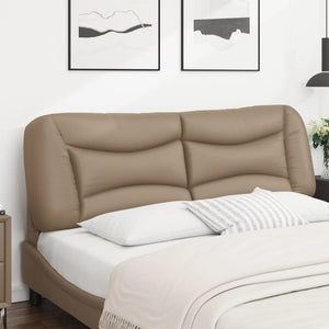 Kopfteil Kissen 160 cm Cappuccino-Braun Kunstleder