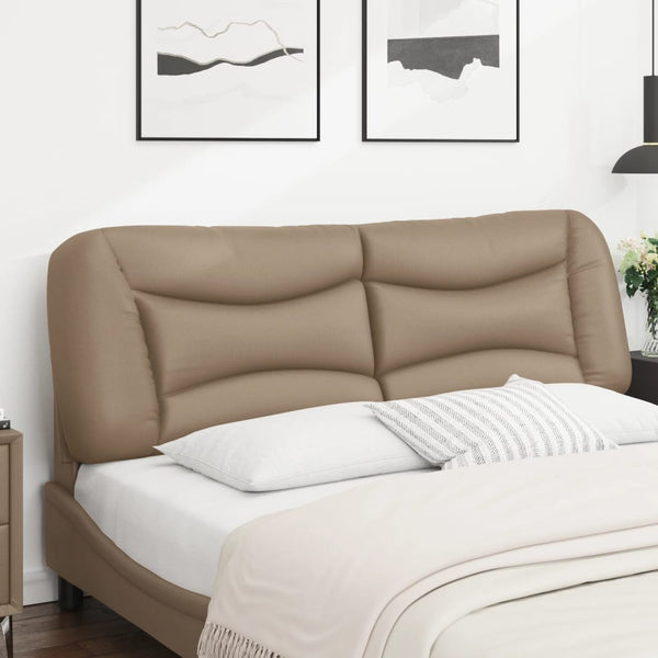 Kopfteil Kissen 160 cm Cappuccino-Braun Kunstleder