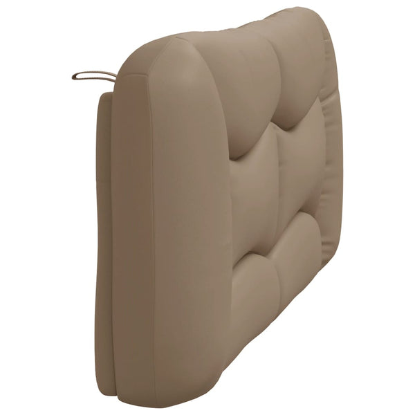 Kopfteil Kissen 160 cm Cappuccino-Braun Kunstleder