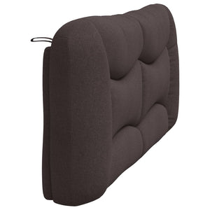 Kopfteil Kissen Dunkelbraun Stoff 180 cm