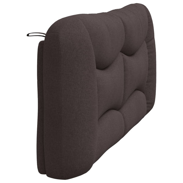 Kopfteil Kissen Dunkelbraun Stoff 180 cm