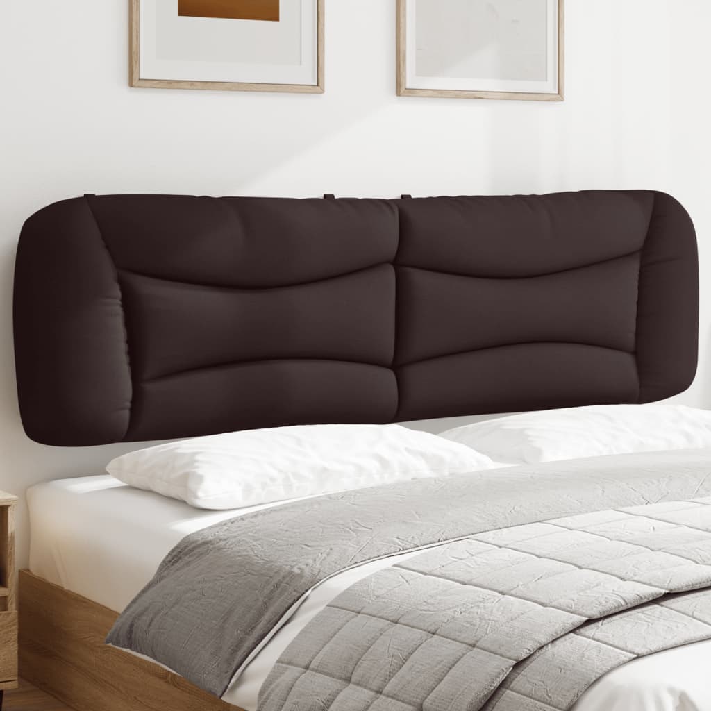 Kopfteil Kissen Dunkelbraun Stoff 180 cm